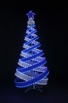 SMDスパイラルツリー150cm(ブルー&ホワイト)