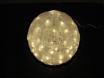L3D221 電球色LEDクリスタルボールライト45cm