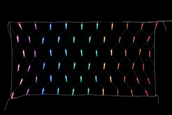LEDパイプネットライト2m（レインボー）