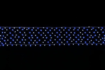WG-4384BW LEDケサランスターロングネットライト（ブルー&ホワイト）