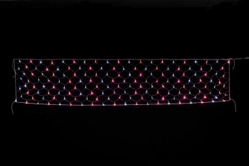 LEDハーフネットライト（ピンク&ホワイト）