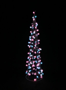 WG-4364 LEDケサラントゥインクルコーンツリー（ブルー&ピンク）