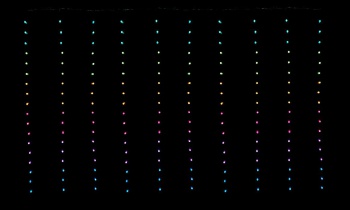 WG-0349　LEDワイヤービーズカーテンライト（スペシャルマルチ）