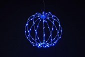 WG-23390BW  LEDクリスタルボールφ30cm（ブルー＆ホワイト）