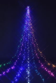 KT-3833　5m8ファンクションドレープライトマルチカラーLED/クリスマスイルミネーション販売ショップ