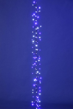 KT-3867　300球ストリーマーエフェクトホワイトブルークラスターライト/クリスマスイルミネーション販売ショップ