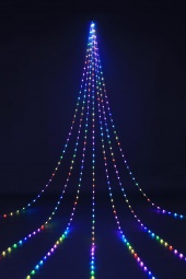 WG-1325GO　LEDストロボカーブカーテンライト（ゴールド）/クリスマスイルミネーション販売ショップ