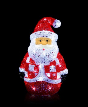 WG-25403SA LEDクリスタルモチーフチェックサンタ/クリスマスイルミネーション販売ショップ