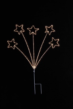 WG-25333 LED5連シャイニースター（M）/クリスマスイルミネーション販売ショップ