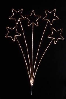 WG-25334 LED5連シャイニースター（L）/クリスマスイルミネーション販売ショップ