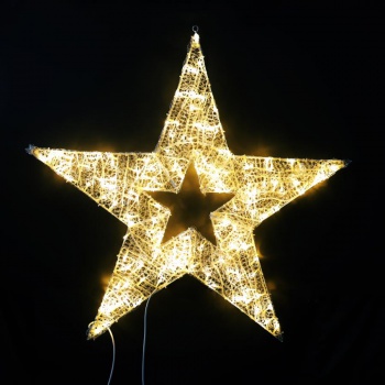 L2DM409　クリスタルスター120cm電球色/クリスマスイルミネーション販売ショップ