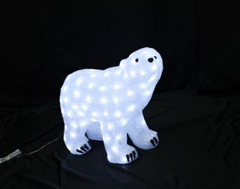 L3D398　ホワイトベアA/クリスマスイルミネーション販売ショップ
